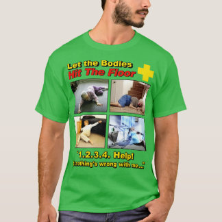 Camiseta Deixem os corpos acertarem o chão e não conseguire