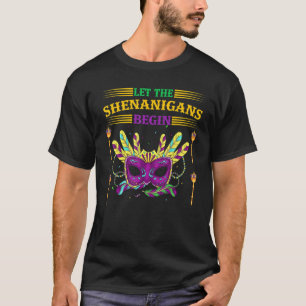 Camiseta Deixem Os Shenanigans Começar Os Homens Da Mardi G