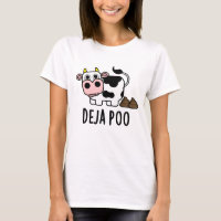 Deja Poo Funny Cow Poop Pun