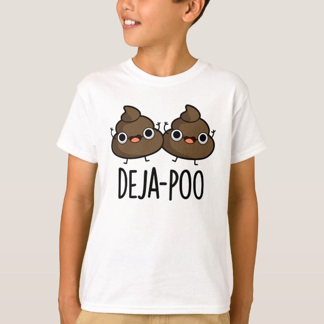 Camiseta Deja Poo Funny Dupla Poop Pun (Frente)