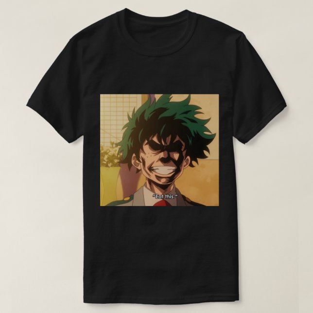 Camiseta Deku - Coma isto (Frente do Design)