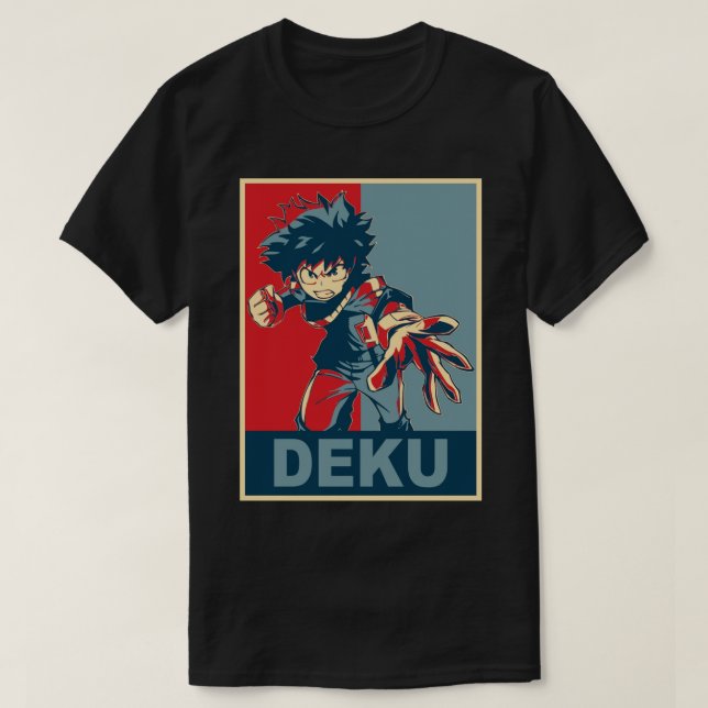 Camiseta Deku Hope Poster (Frente do Design)