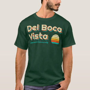 Camiseta Del Boca Vista Retro Sunset TShirt 1