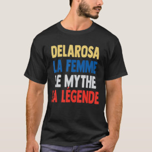 Camiseta Delarosa La Femme O Mito A Lenda de Delaros