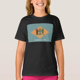 Camiseta Delaware A Bandeira do Estado Diamante dos EUA