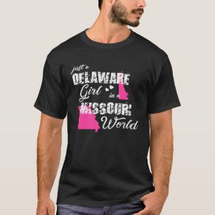 Camiseta Delaware É uma garota Delaware em um Missouri