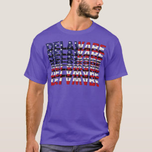 Camiseta Delaware efeito Texto do Sacudir