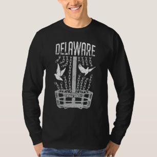 Camiseta Delaware Jogador de Golfe do Disco Quebrando Cadei