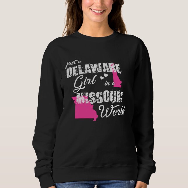 Camiseta Delaware  Just a Delaware girl in a Missouri (Frente)