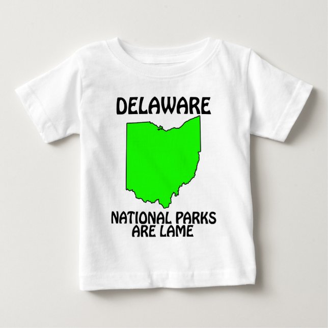 Camiseta Delaware - Parques Nacionais São Chatos (Frente)