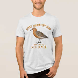 Camiseta Delaware Red Knot Asas da Migração