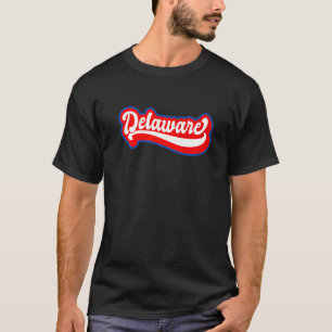 Camiseta Delaware Retro EUA Estado Porto Rico Prêmio de Ban