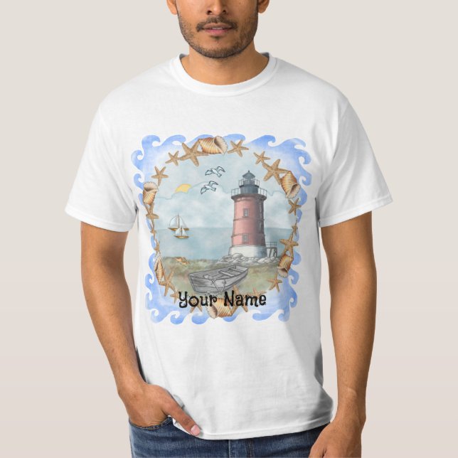 Camiseta Delaware Shells Lighthouse (Frente)