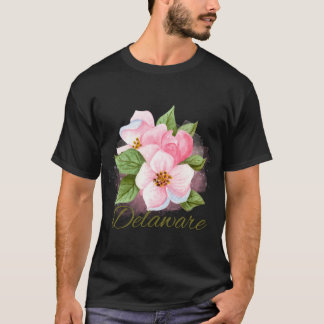 Camiseta Delaware State Flower Peach Blossom Sticker Oversi
