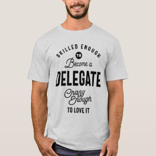 Camiseta Delegar Cargo Título Tee Gift Mens Womens
