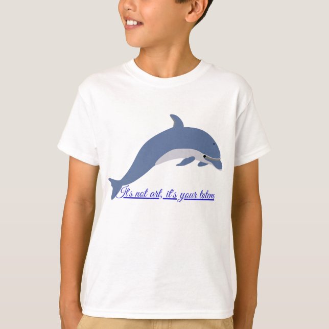 Camiseta Delfin divertido en alta mar (Frente)