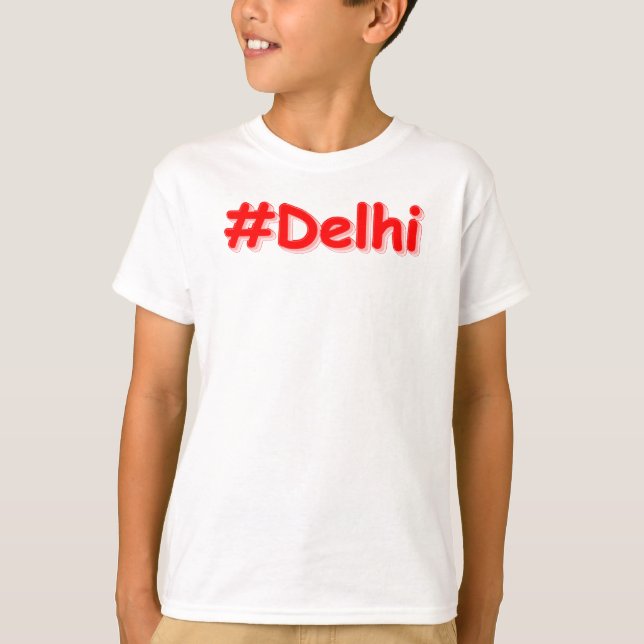 Camiseta "#Delhi" Design. Comprar Agora (Frente)