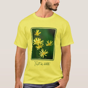 Camiseta Delicar Margaridas Amarelas Selvagens Personalizad