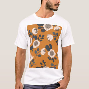 Camiseta Delicar Padrão Floral Da Vintagem Botânica
