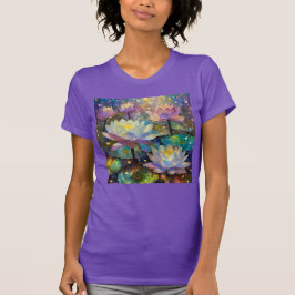Camiseta Delicate Lotus Flowers Blossoming in the Snow
