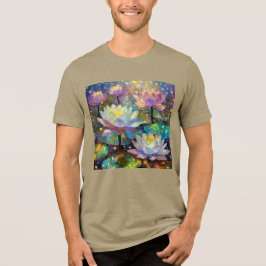 Camiseta Delicate Lotus Flowers Blossoming in the Snow