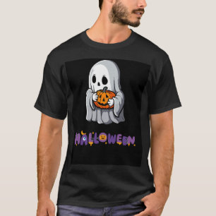 Camiseta Delícia de Halloween de Fantasma e Pumpkin Spooky