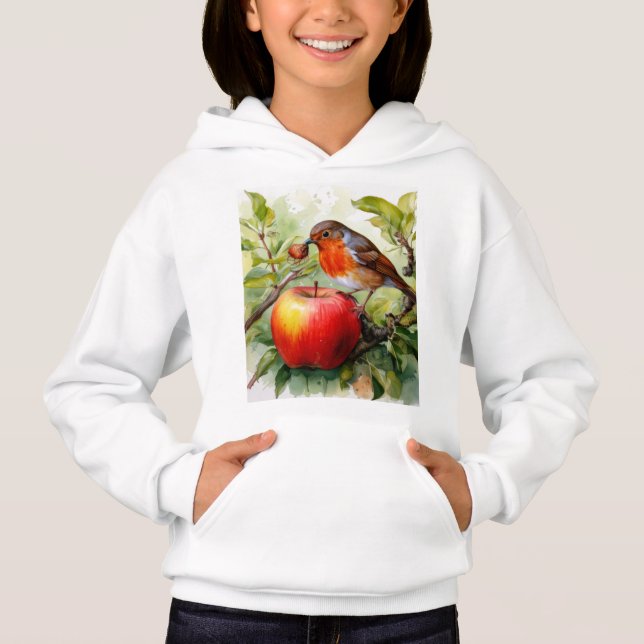 Camiseta  Delícia de Pássaro e Maçã Caprichosa (Frente)