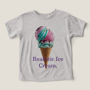 Camiseta Delícia de Três Bolas – Rosa, Azul Turquesa e Roxo