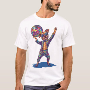 Camiseta Delícia do Cão Disco � Pupilo Divertido da Festa d