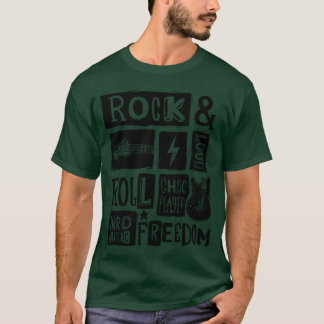 Camiseta Delícia dos amantes de Rock Roll Music vintage