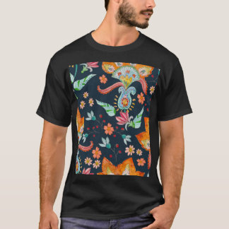 Camiseta Delícia Floral: Textura De Flor De Aquarela