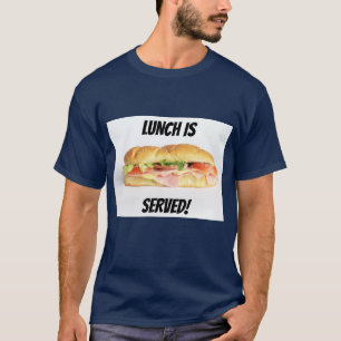 Camiseta Deliciosa sanduíche de ham e queijo
