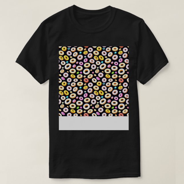 Camiseta Deliciosamente doce Design de padrão de Rosquinha  (Frente do Design)