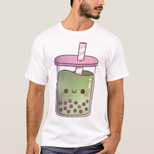 Camiseta Delicioso Chá Verde Matcha Latte Boba Tea