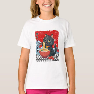 Camiseta Delicioso Ramen de Gato Preto!