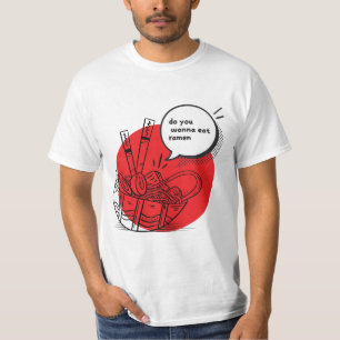 Camiseta Delicioso Ramen Kawaii - Comida Japonesa Divertida