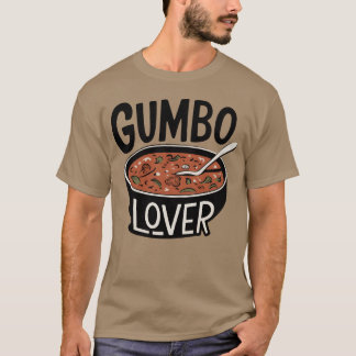 Camiseta Deliciosos Designs de Gumbo para Entusiastas da Co
