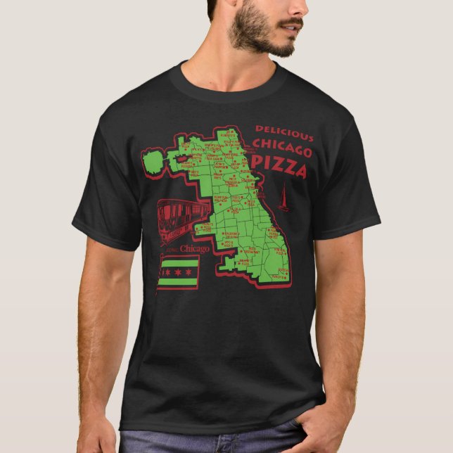 Camiseta Delicious Chicago Pizza (Frente)