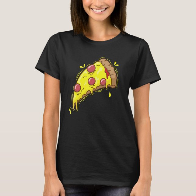 Camiseta delicious Piece of Pizza Fast Food Stone Oven (Frente)