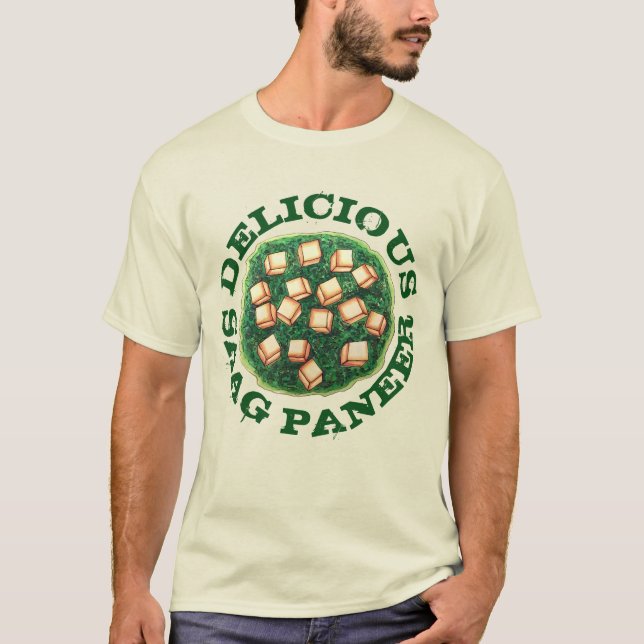 Camiseta Delicious Saag Paneer Vegetariana Cuisine (Frente)