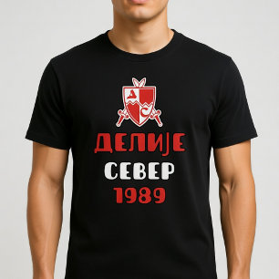 Camiseta Delije Norte 1989 Estrela Vermelha 