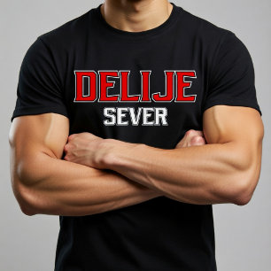 Camiseta Delije Sever Crveno Beli