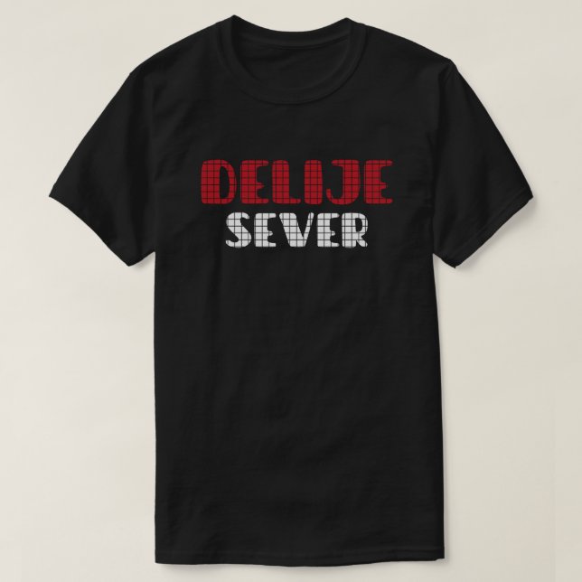 Camiseta Delije Sever Vermelho Branco (Frente do Design)