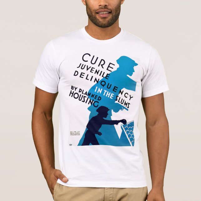 Camiseta Delinquência juvenil da cura (Frente)