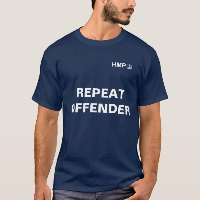 Camiseta Delinquente da repetição - Reino Unido (Frente)