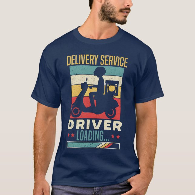 Camiseta Delivery Service Driver Courier Food Delivery Guy  (Frente)