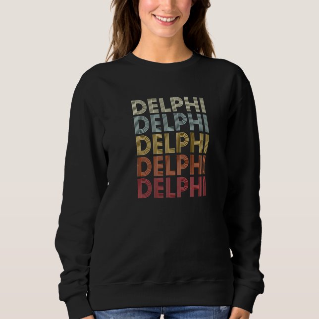 Camiseta Delphi Indiana Delphi IN Retrô Texto Antigo (Frente)