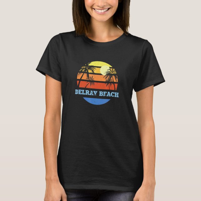 Camiseta Delray Beach Flórida Fl Beach Us Cities Beach Bum (Frente)