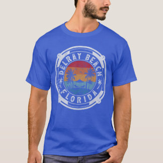 Camiseta Delray Beach Summer Vacage Vintage Sunse