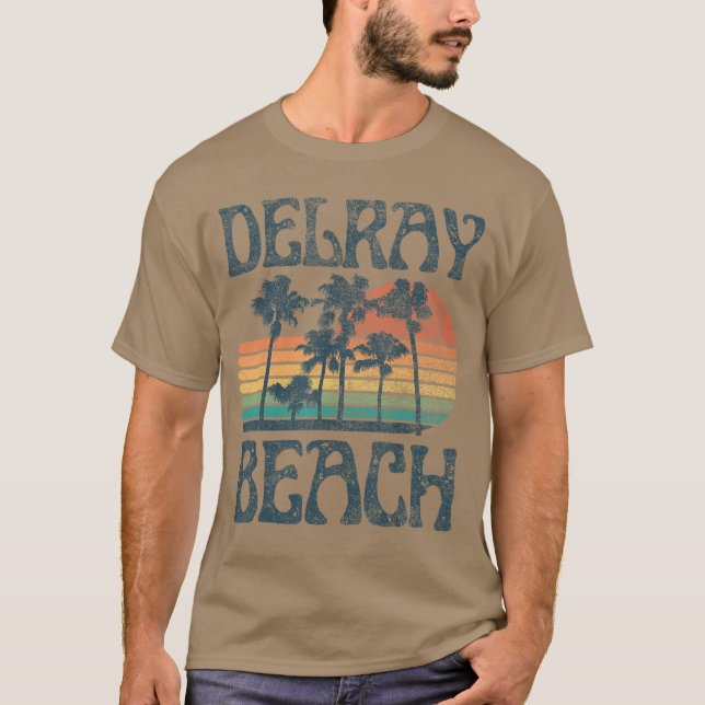 Camiseta Delray Florida Beach Summer Vacage (Frente)